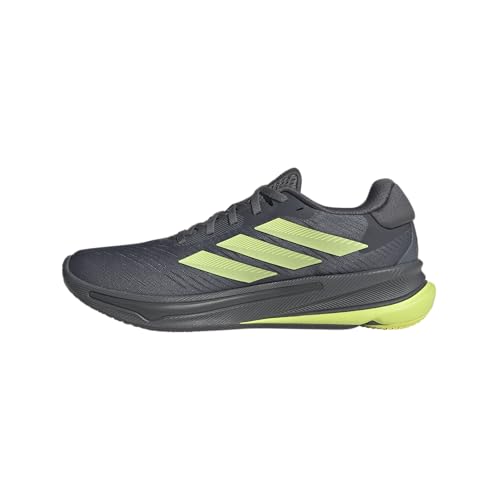 adidas Men’s Supernova Ease Running Sneaker, Grey/Pulse Lime/Grey, 8.5
