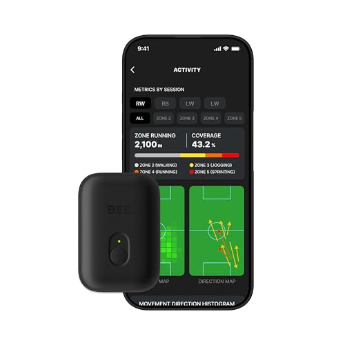 SOCCERBEE-Pro2 - GPS Tracker and Vest for Tracking Activities of Outdoor Sports Athletes Such as Soccer, Football, Rugby, Hockey, and Lacrosse (Small)