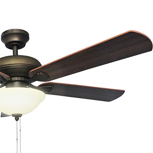 Energy Efficient 52 Inch LED Ceiling Fan with Nutmeg Espresso Blades