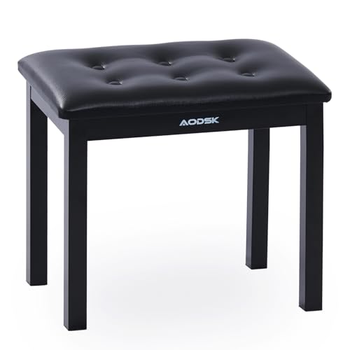 AODSK Piano Bench with Padded Cushion