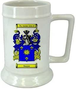 personalized beer stein with family crest