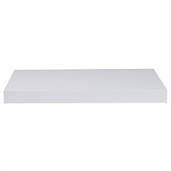 Home Basics Floating Wall Shelf White