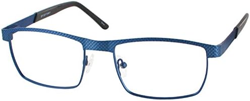 Goo Goo Eyes 845 Computer Style Progressive Designer Reading Glasses, Man Of Steel Blue, +2.00