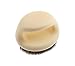 niceEshop(TM) Horseshoe Shape Horse Hair Soft Brush horse mane Shoe Brush pappus bag brush (beige) + Cable Tie