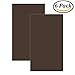 AUCHEN 6 Pack Dark Brown Repair Sofa Leather Patch Self-adhesive Leather Repair Patch for Sofa or Car Seat, 10 Inch by 6 Inch.