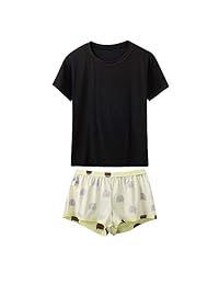 Pijama corto de dibujos animados para dama