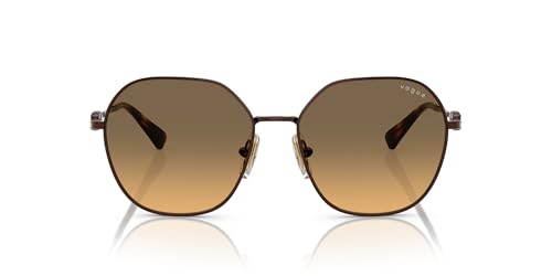 Óculos de Sol Vogue Eyewear 0VO4318SB 507418 Tam 55 / Bronze - Lentes Amarelo Gradiente