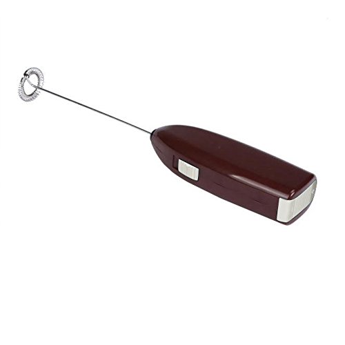 Electric Milk Frother Egg Beater, Automatic Milk Foam Maker for Coffee, Matcha, Stainless Steel Whisk Battery Operated Mini Drink Mixer Blender