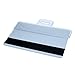 Horizontal Half Card Badge Holder - Clear Durable Vinyl for Swipe Cards with Black Mag Stripe - Leaves Magnetic Strip Exposed for Easy Swiping by Specialist ID