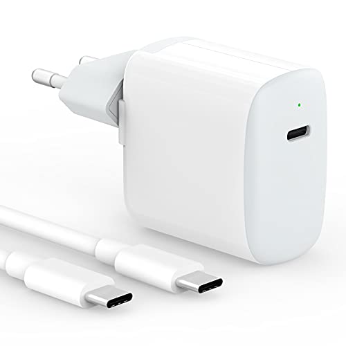 30W USB C Charger Compatible with MacBook Air 13 12, iPad Pro 13, 12.9, 11 2024 2023 2022 2021 2020 2019 M4 M2 M1, iPad Air 5 4, Mini 6, iPad 10, iPhone 15, Google Pixel 8 7, USB-C Cable 6.6FT