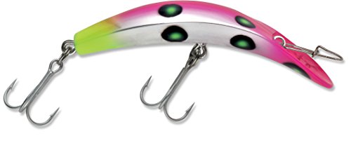 Luhr Jensen Kwikfish K14 Fishing Lure, Flow Pink. Chart UV, 4-1/4-Inch