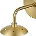 Light Society LS-W264-BB-CL Zeno Brushed Brass and Clear Glass Globe Wall Sconce, Mid Century Modern Retro Vintage Style