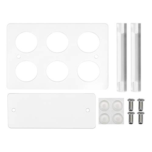 AILELAN Cone Holder, Clear Acrylic Ice Cream Cone, Sushi Hand roll Stand Holder, 6 Holes