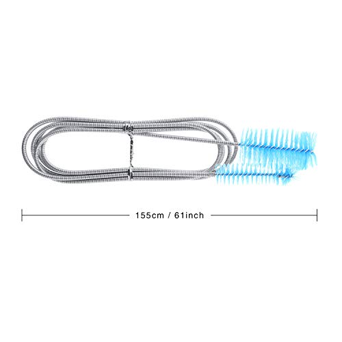 Sumind Aquarium Cleaning Brush Double Ended Bristles Hose Pipe Cleaner for Fish Tank Home Kitchen Cleaning