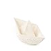 Oli & Carol Origami Bath Toy Boat - Natural Hevea Rubber | Toy Boats for Water Play | Bath Tub Toys for Kids | Baby Toys | Mold Free Bath Toys | Non Toxic Bath Toys | Hevea Teether (White)