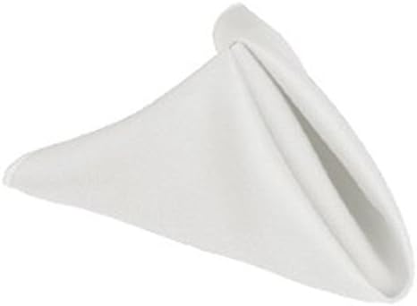 Wholesale Classic Solid Dinner 20" Napkins, Set of 12 (White)