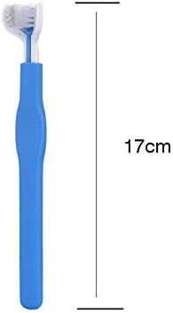 Pets Corner Market 3 Sided Pet Cat Dog Soft Toothbrush Brush Dental Teeth Cleaning Health Care Dog Accessories