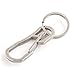 ALsmiley Carabiner Clip Retractable Ring Set Titanium Keychain Quick Release Hooks for Men Women