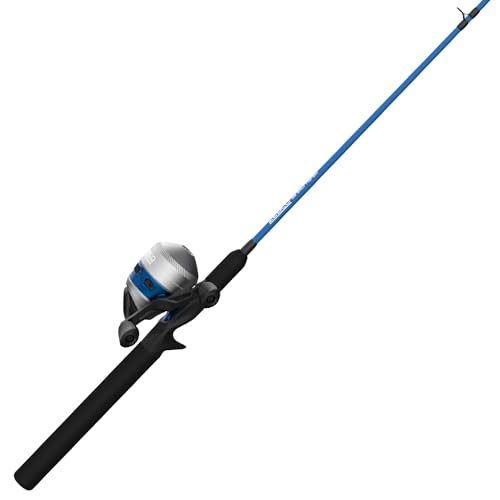 Zebco Salt Fisher 33 Spincast Reel and Fishing Rod Combo, 6-Foot 6-Inch 2-Piece…