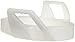 DMI Raised Toilet Seat, Toilet Height Extender, Toilet Seat Riser with Handles for Adults and Elderly, White, Elongated