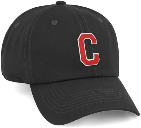 Custom Hat A to Z Initial Letters Classic Baseball Cap, Black Hat