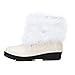 Womens Faux Fur Snow Boots | Ladies Comfy Fleece Plush Covered Winter Warm Fur Lining Boot | Casual Mid-Calf Slip On Round Toe Bootiesthumb 3