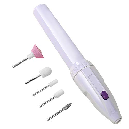 LUCKSTAR Electric Nail Drill-Professional Electric Nail Kit Nail Tip Manicure Machine Nail Drills Pedicure with 5 Grinding Nail Head