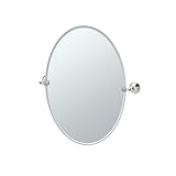 Gatco 4599 Laurel Ave. Oval Mirror, Satin Nickel
