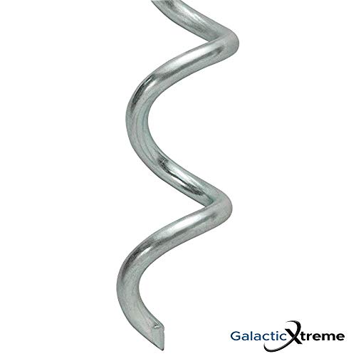 Galactic Xtreme Trampoline Stakes Anchors - Strong and Galvanized Gives a Greater Span of Anchorage - Trampoline Anchors Trampoline Anchor kit - Trampoline Wind Stakes - Ground Anchors Heavy Duty - Sp