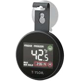 Taylor 1445 Pro Series Digital Fridge-Freezer Thermometer with Safety Zone