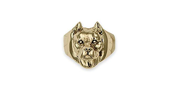gold pitbull ring