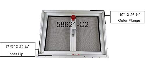 Heng's 58621-C2-ES RV Camper Trailer Roof Escape Hatch CUT-OUT 17 3/8â€ x 24 5/8â€