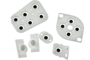 UCKY DO 1 Set Silicone Conductive Rubber Pads Replacement for Nintendo 64 N64 Console Buttons Repair Part