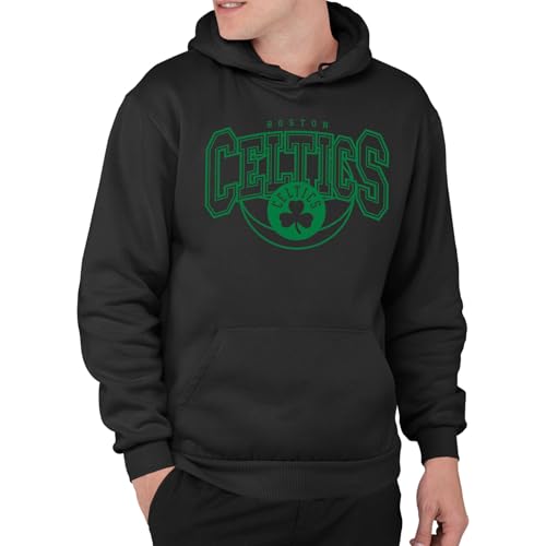 Junk Food NBA - Boston Celtics Monochromatic Arch Adult Hoodie Black