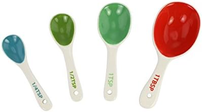 Cucina Vita Ceramic Multi-colored Measuring Spoons, Set of 4