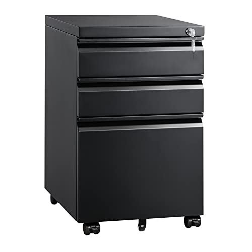 DEVAISE 3 Drawer Mobile File Cabinet with