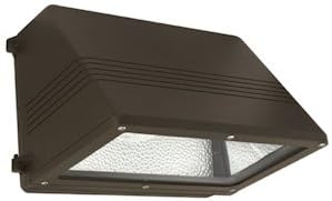 Hubbell Outdoor WGM100P 100-watt Pulse Start Metal Halide Wallpack with Lamp, Full Cut-Off and Quad-Tap Ballast, Bronze