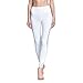 ONGASOFT Yoga Pants for Women Fitness Running Workout Leggings Tummy Control Side Pockets White