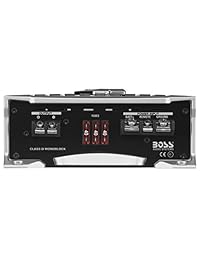 BOSS AUDIO AR4000D Armor monobloque de 4000 Watt, Clase D, 1 8 Ohm, amplificador con control remoto de graves, 4000 W, clase D, monoblock, Negro