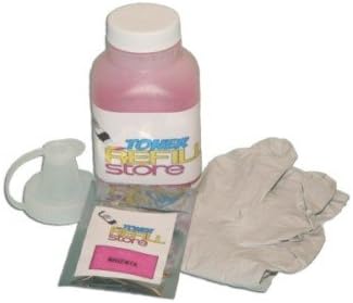 Toner Refill Store ™ Magenta Toner Refill with reset chip for Xerox 106R01474 106R01464 Phaser 6121 6121MFP