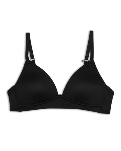 Maidenform Girl's Comfort Devotion Molded Bra, Black, 36B