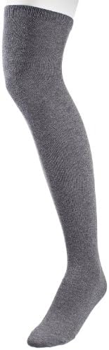 Boys Classical Flat Over the Knee Extra Soft Cotton Knit Dress Socks - Charcoal (Size 8-9)