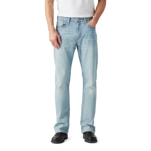 Levi's Men's 527 Slim Bootcut Fit Jeans, Here We Stop-Light Indigo, 36W x 34L
