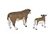 Big Country Toys Hereford Cow & Calf - 1:20 Scale - Hand Painted - Farm Toys - Farm Animal Toys