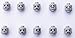 Lego Zombie Heads Version I, One Set of 10 Different Designs, Genuine Lego Parts