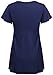 Tencole Flowy Short Sleeve Tops, Fitted Blouse Summer Flattering Tunics Blue XL