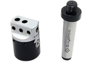 Buyohlic Boring Head Diameter 1.5'' Inches with HSS Tools Bits Lathe Milling Machine Tools ((Head with MT2 Shank))