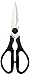 Amazon Basics Multifunction Come-Apart Kitchen Shears, 8 inch, Black
