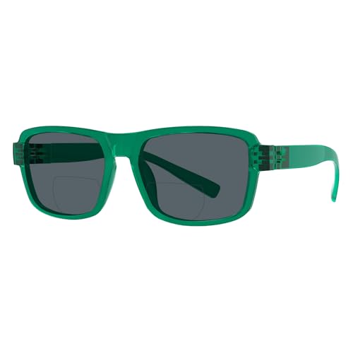 Eyekepper Bifocal Sunglasses for Women Men 2.25, Green Sturdy at Amazon