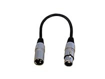 Audio2000'S ADC203M-P 1ft XLR Female to XLR Male Microphone Cable
